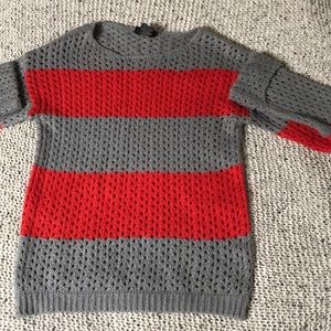Red and Gray Sweater